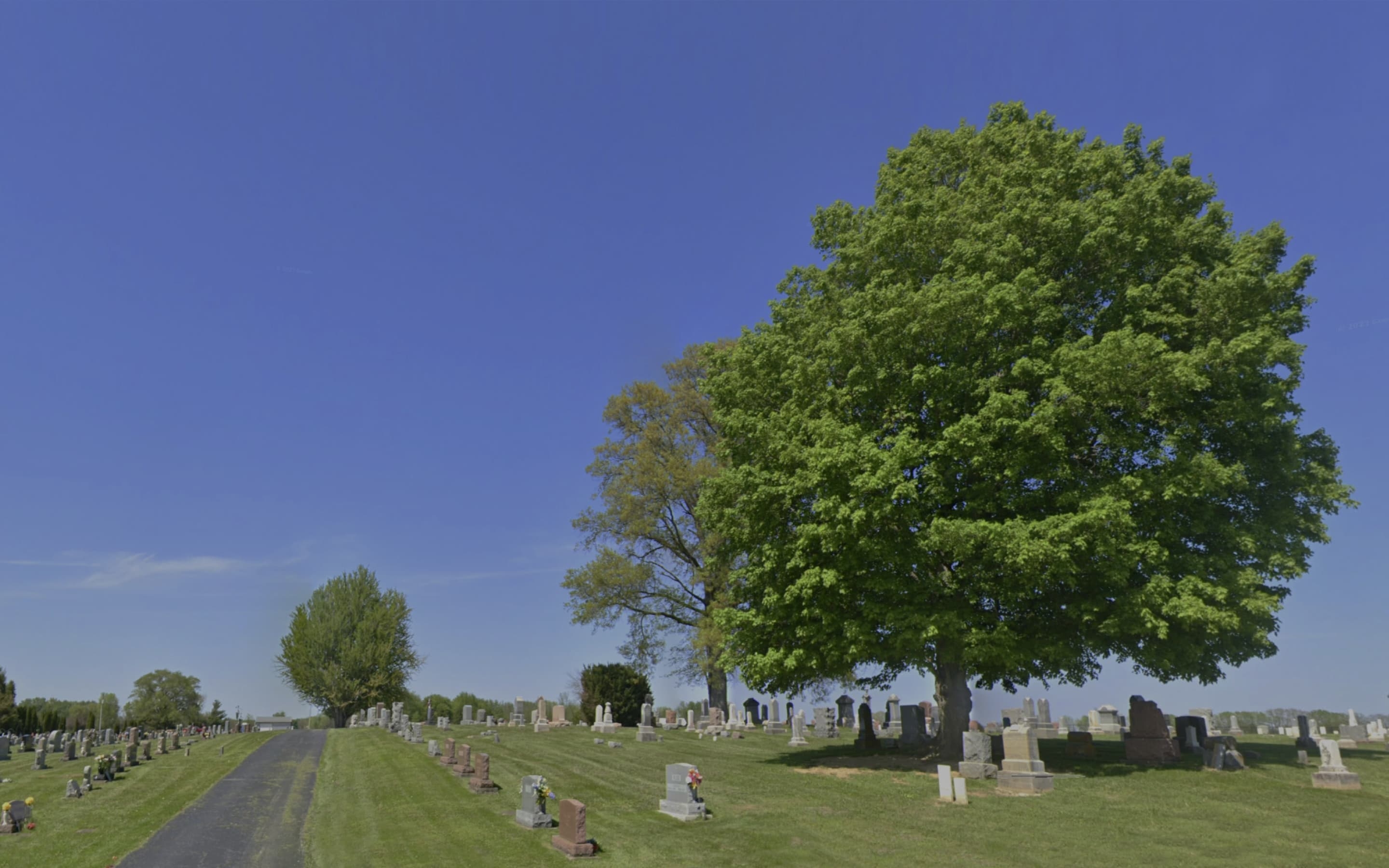 Photo with a view of Clayton Cemetery